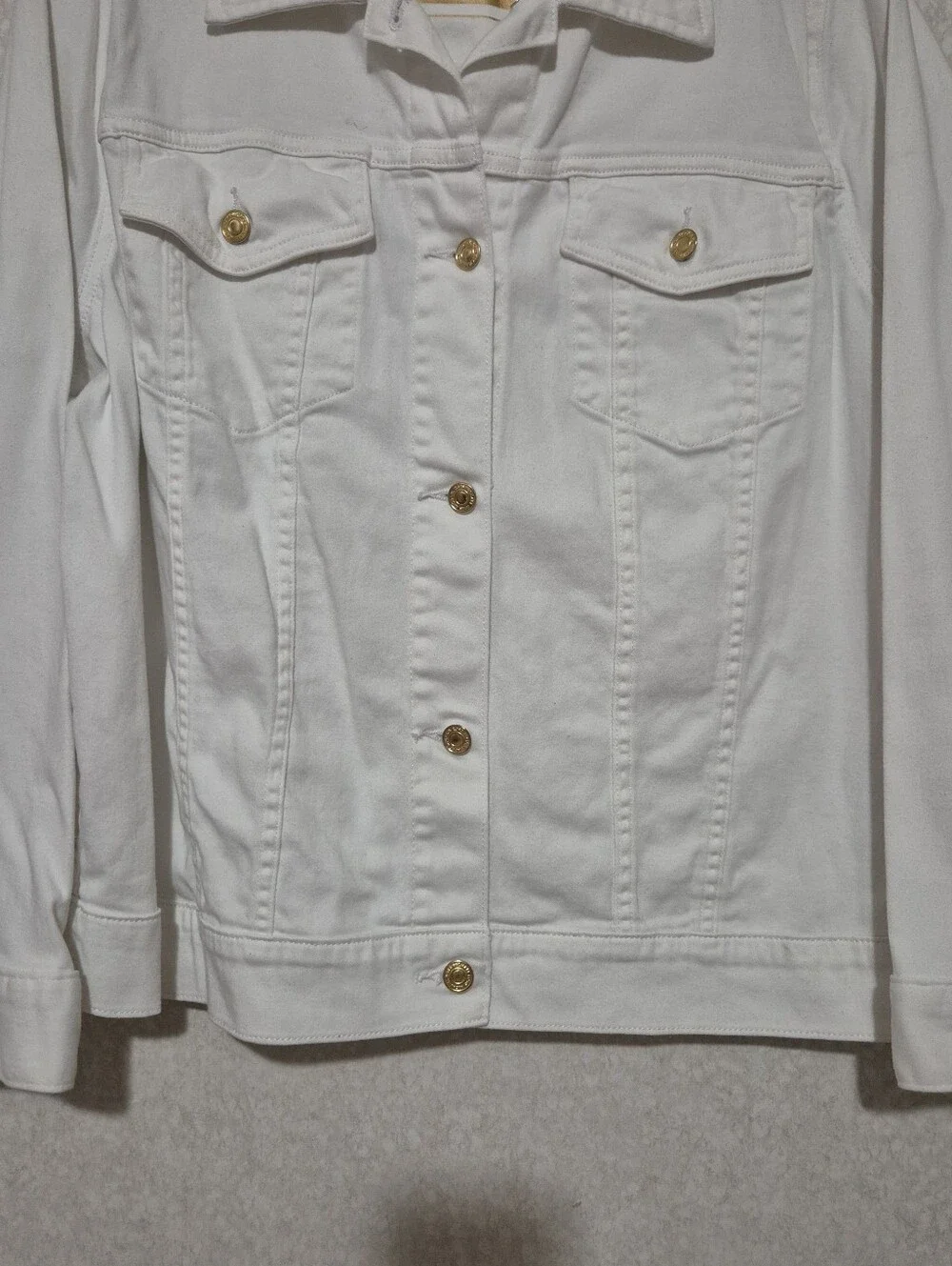 Michael Kors White Denim Button-Front Jacket..Size:2X. Vintage..Y2K